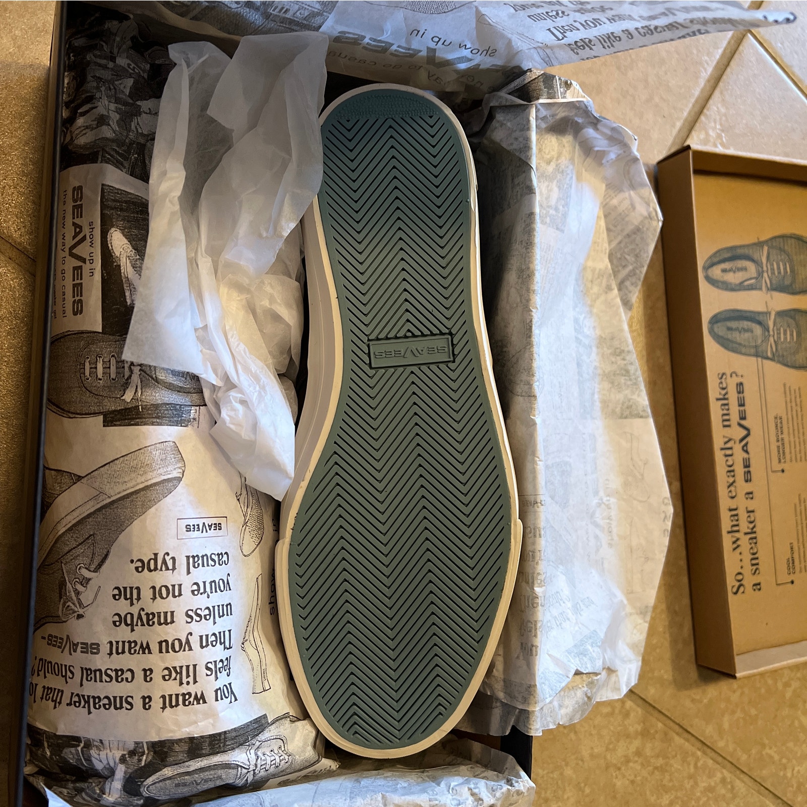 Seavees Hermosa Sneaker Wintertide Black Oil Rugged Leather — image 2 of 4